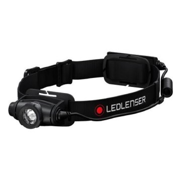 Ledlenser H5R CORE - Dimmable Rechargeable LED Headlamp | 1800 mAh | IP67 | 500 lm | 50 h | Black
